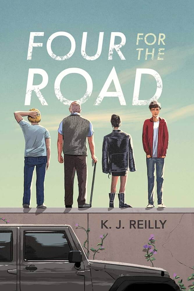 The book cover for Four for the Road by K. J. Reilly